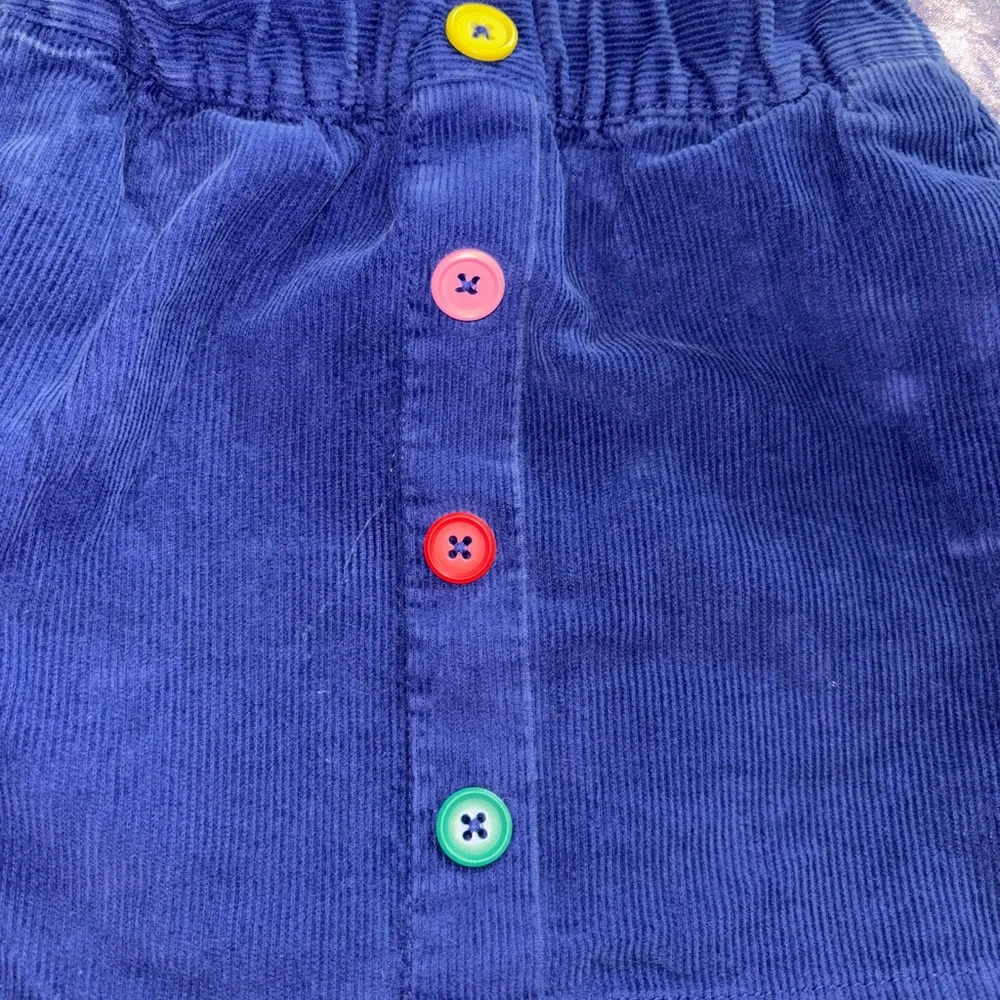 Mini Boden Button Front Corduroy Skirt - Picture 3 of 10